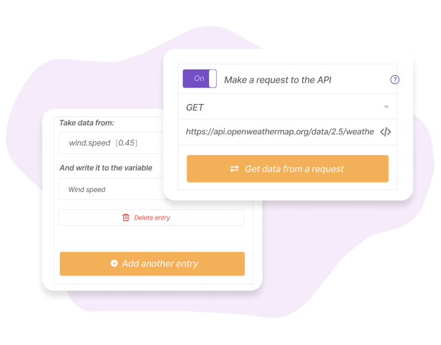 Read API data and send Webhook requests in Instagram chatbot