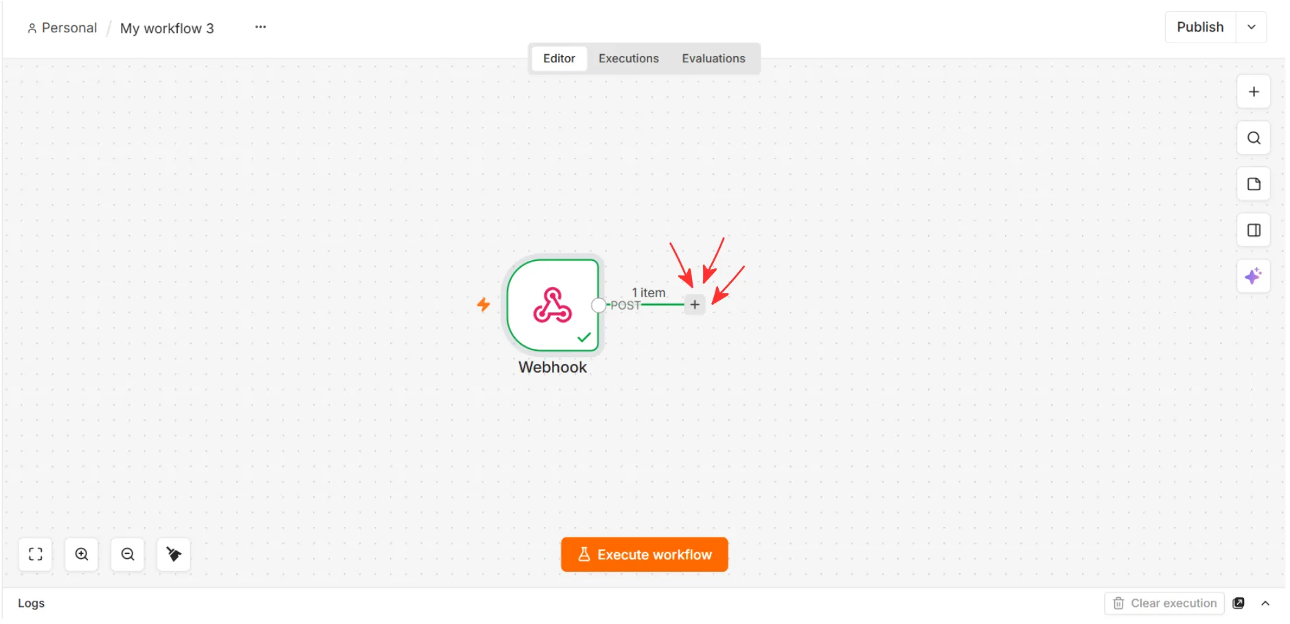 После Webhook нажимаем + и в поиске вводим Mailchimp После Webhook нажимаем + и в поиске вводим Mailchimp