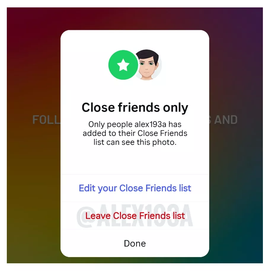 Instagram позволит удалять себя из «Близких друзей» Instagram позволит удалять себя из «Близких друзей»