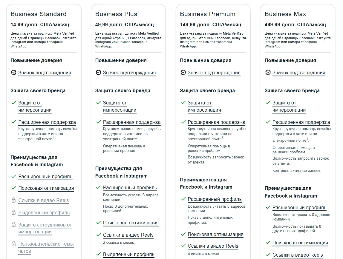 Сколько стоит подписка Meta Verified (синяя галочка верификации)?&nbsp;