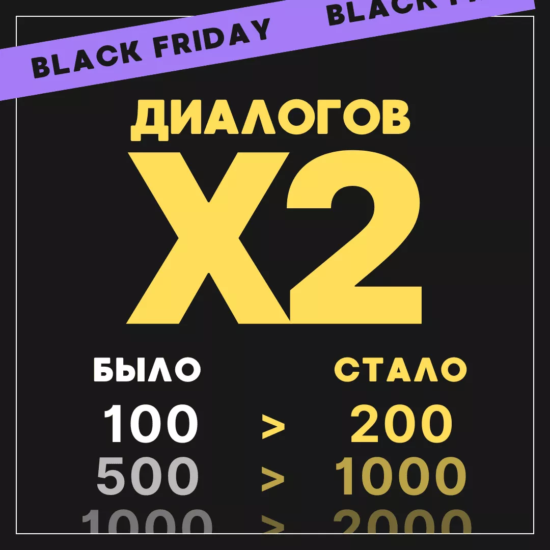 В два раза больше диалогов SMMBOT.net