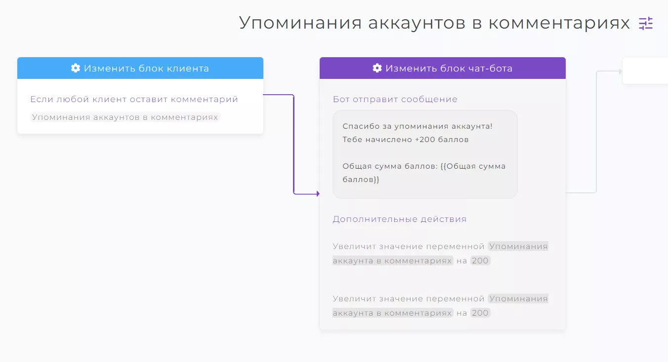 Создаем начисление баллов за упоминания аккаунтов в комментариях_11