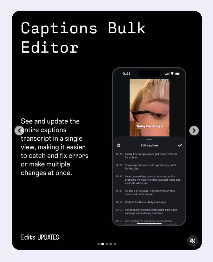 Новые обновления Edits в ноябре: больше инструментов для творчества