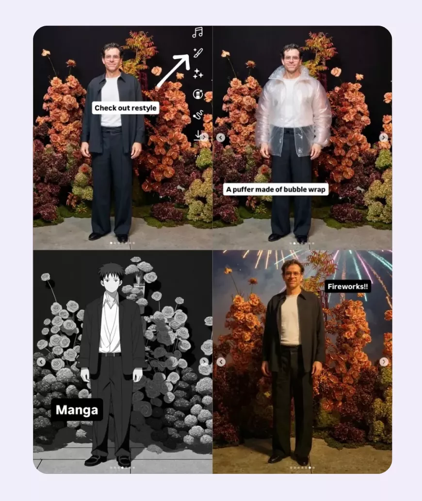 Новая функция Restyle в Instagram Stories: меняйте стиль изображений легко