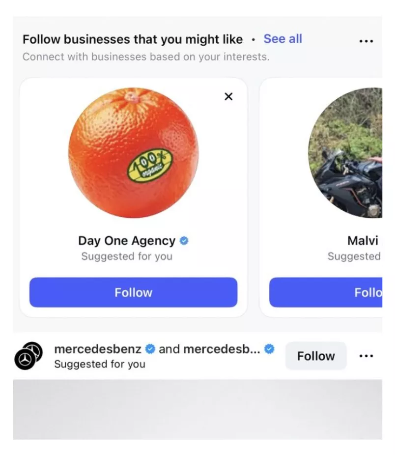 Бизнес-аккаунты могут появляться в ленте рекомендаций Instagram Бизнес-аккаунты могут появляться в ленте рекомендаций Instagram