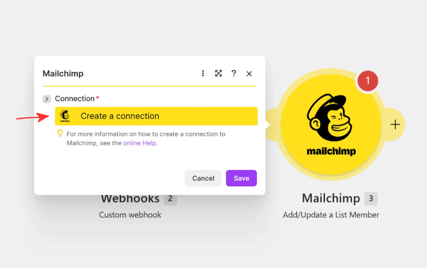 нажимаем Create a Connection нажимаем Create a Connection