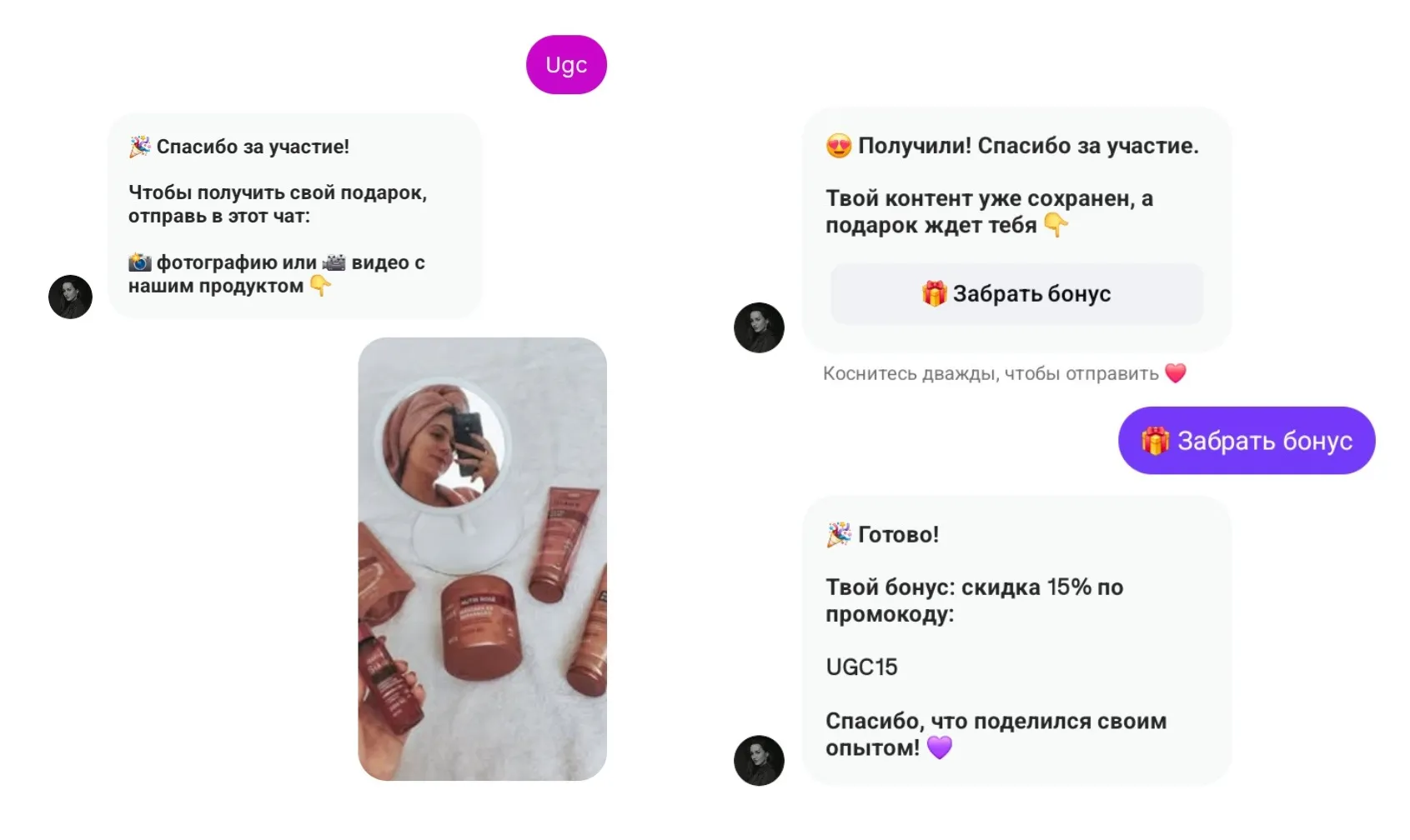 Сбор UGC-контента Сбор UGC-контента