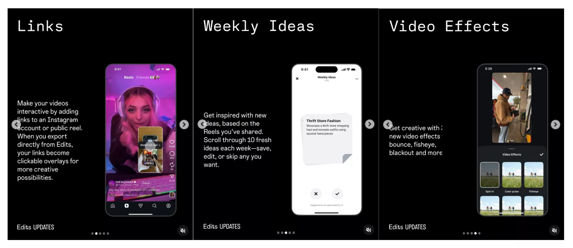 Большое обновление Edits в январе 2026: ссылки, идеи и расширенная аналитика Большое обновление Edits в январе 2026: ссылки, идеи и расширенная аналитика