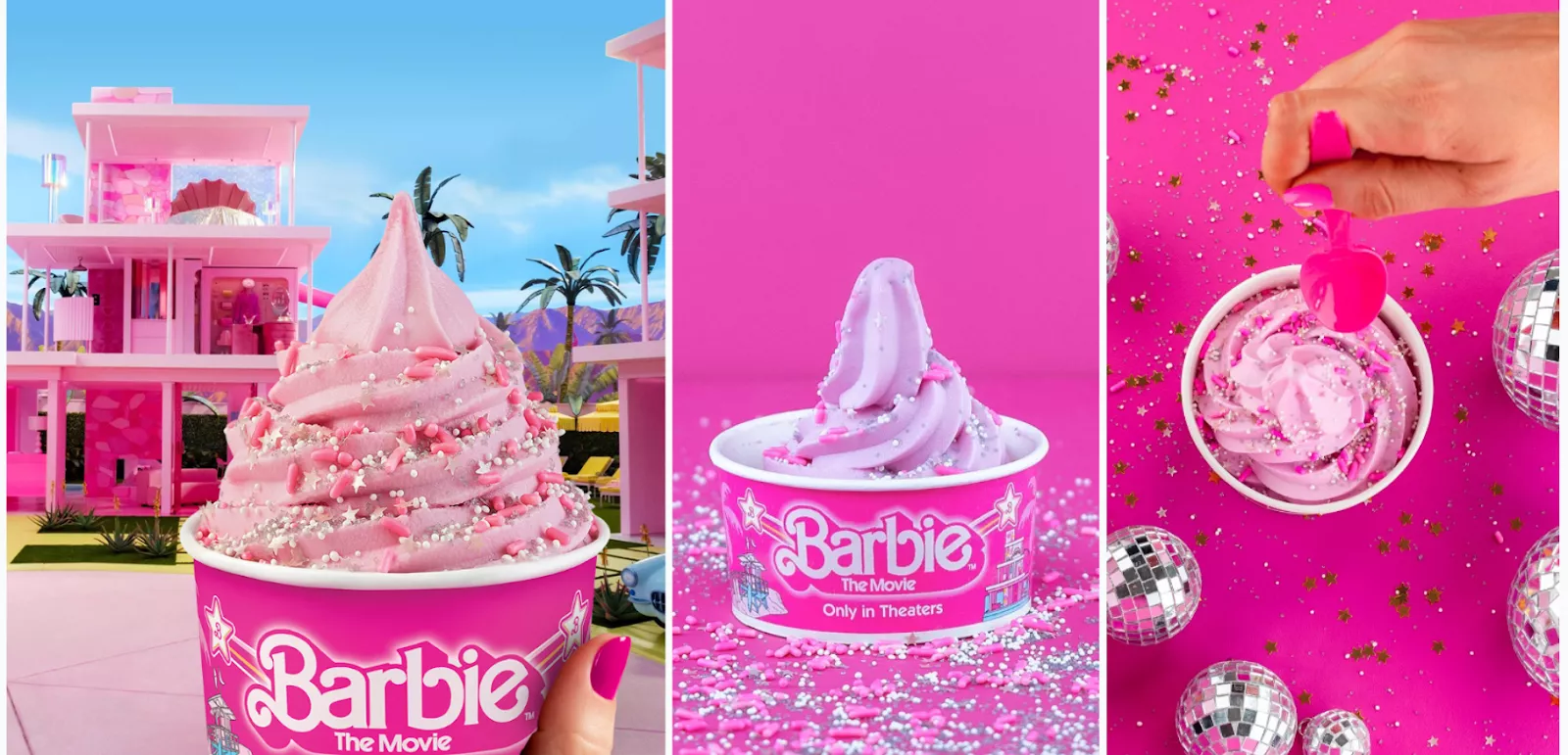 Pinkberry: клубничное мороженое Барби