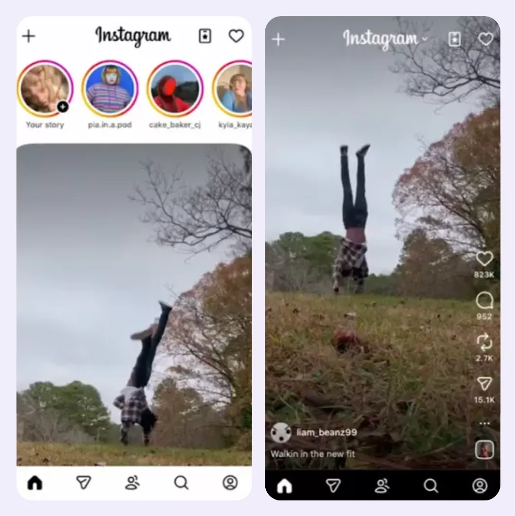 Instagram обновил навигацию: Reels и Директ теперь на первых местах Instagram обновил навигацию: Reels и Директ теперь на первых местах